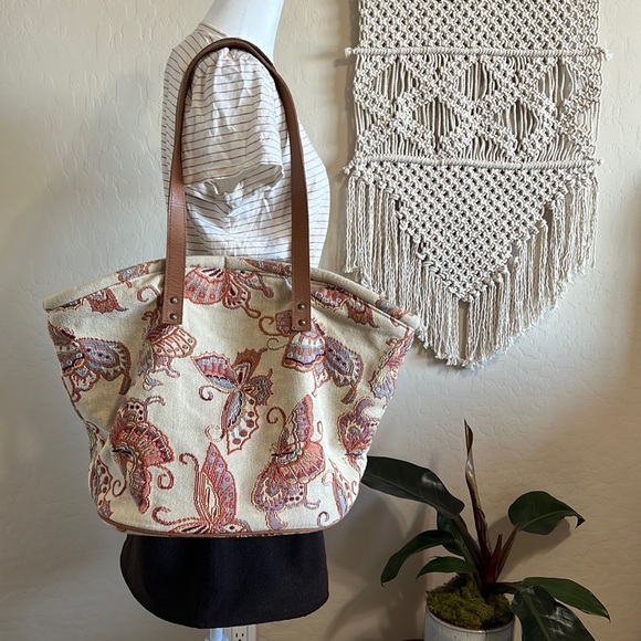 Sander Bags + More Handbags - Sander Bags + More Large Butterfly Tapestry Hobo Shoulder Bag